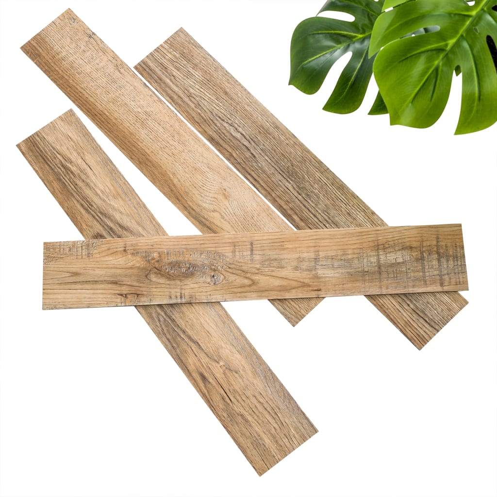Wallart Wallart Planken Wood-Wood-Look Reciclado de roble VintageBruin