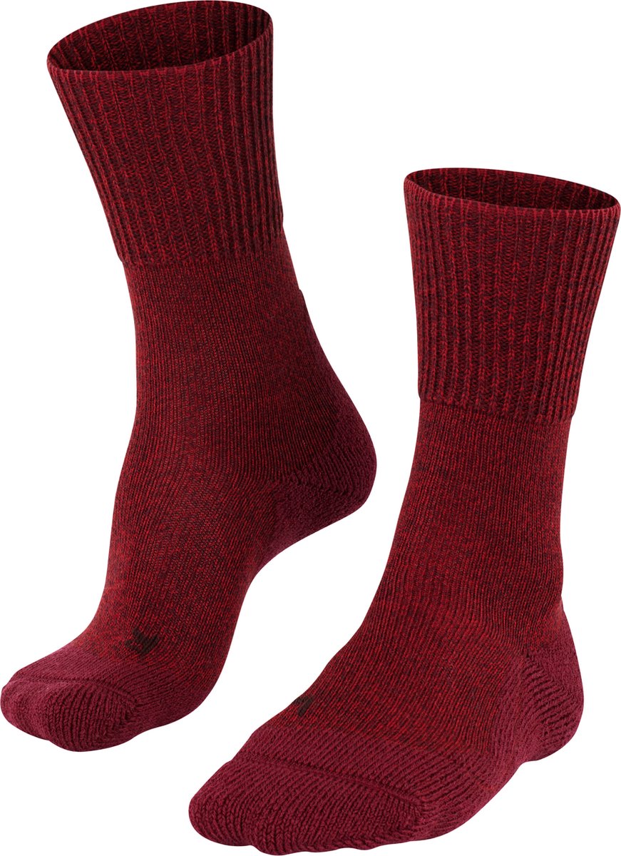 Falke tk1 wool anti-blaar dik wol functioneel materiaal wandelsokken dames rood - maat 39-40