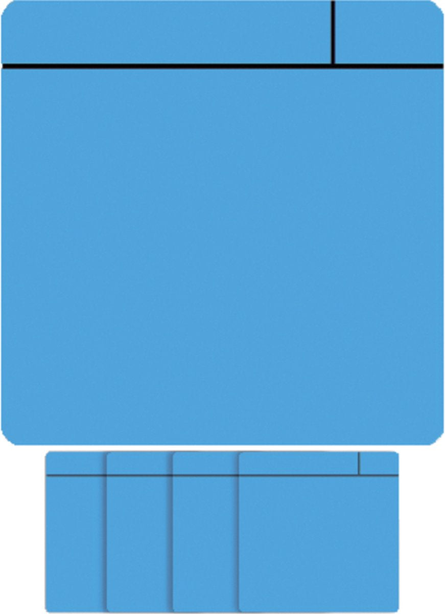 Smit visual magnet scrum - 75x75mm - azzurro - 5 pezzi