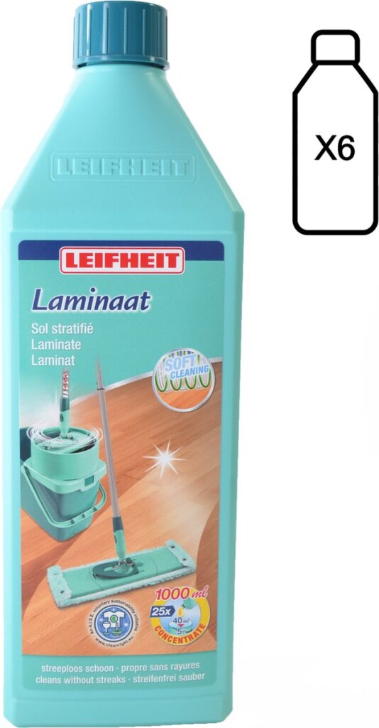 Limpiador para laminados Leifheit 6 x 1l