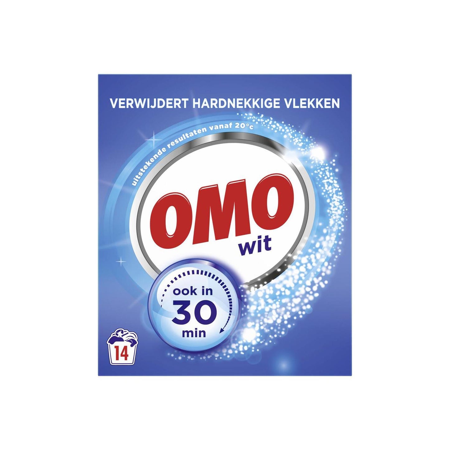 Omo detergente en polvo blanco 798gr 14 dosis