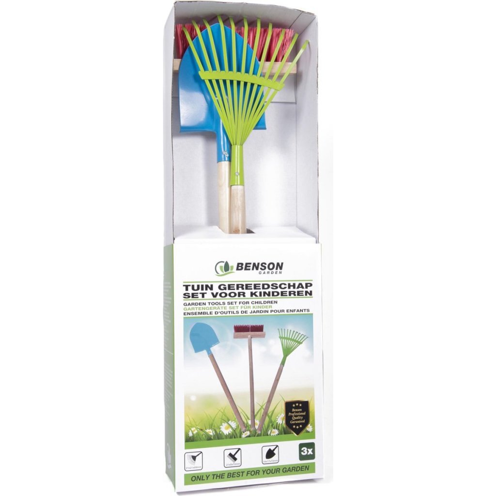Attrezzi da giardino per bambini Benson, 3 pezzi