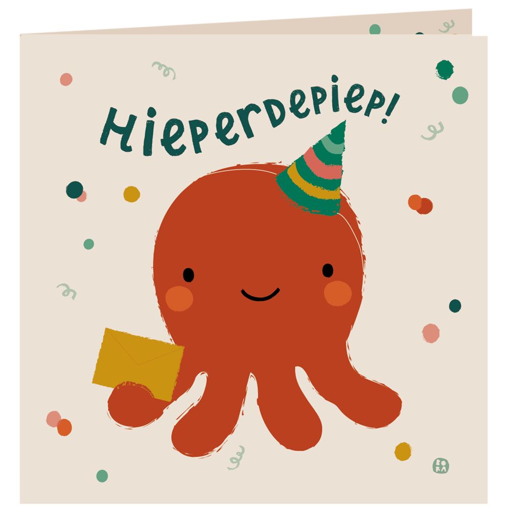 Biglietto di compleanno + busta mare. Hieperdepi