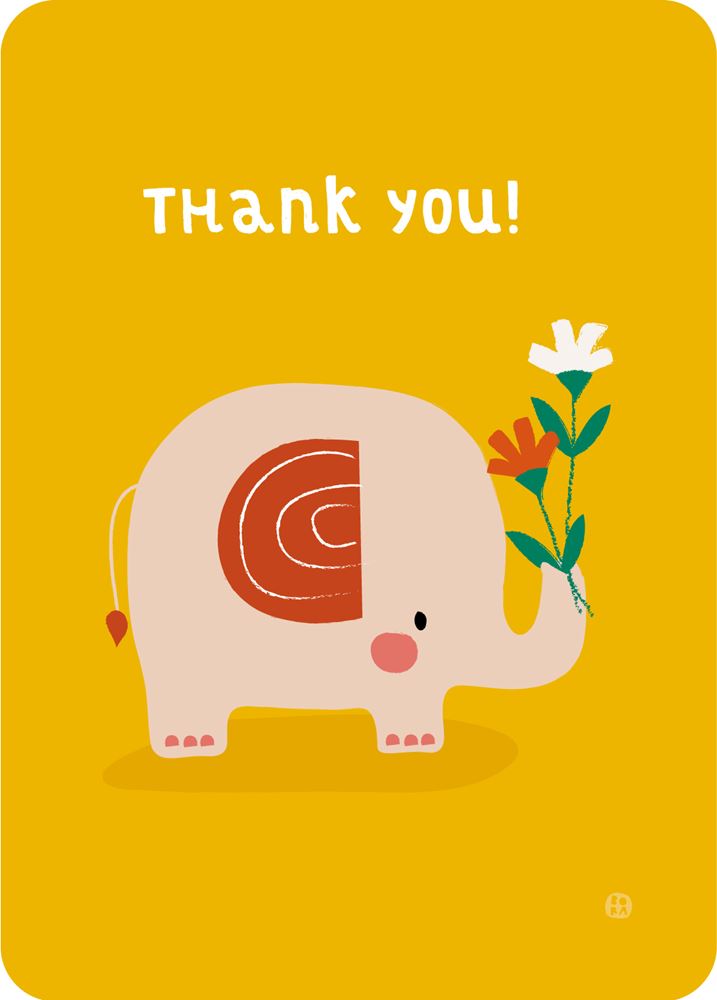 Bora grazie! cartolina con l'elefante (5