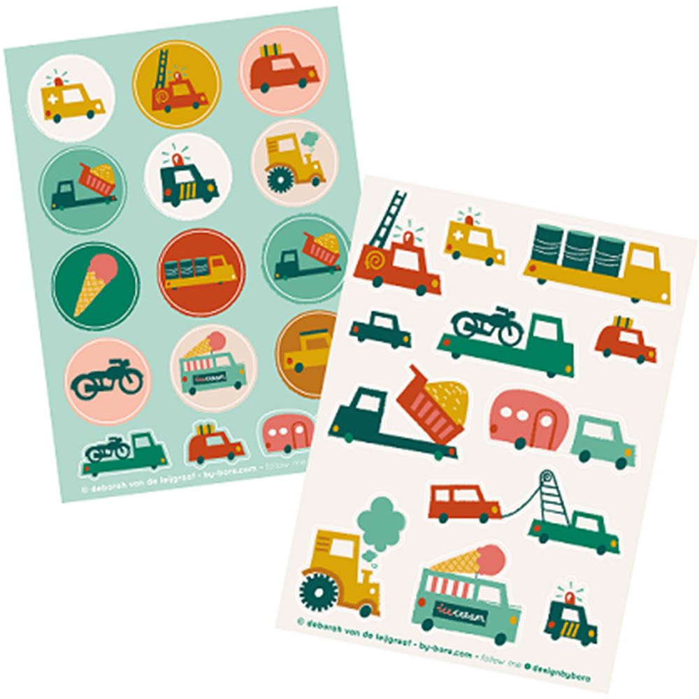 Hojas de pegatinas Bora 2 x a6. coches (5 juegos)