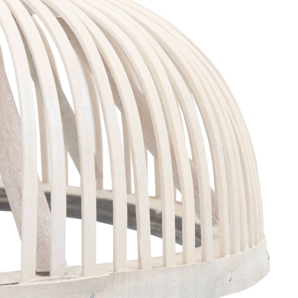 Vidaxx lámpara colgante semicircular 40 w e27 34x14,5 cm bambú