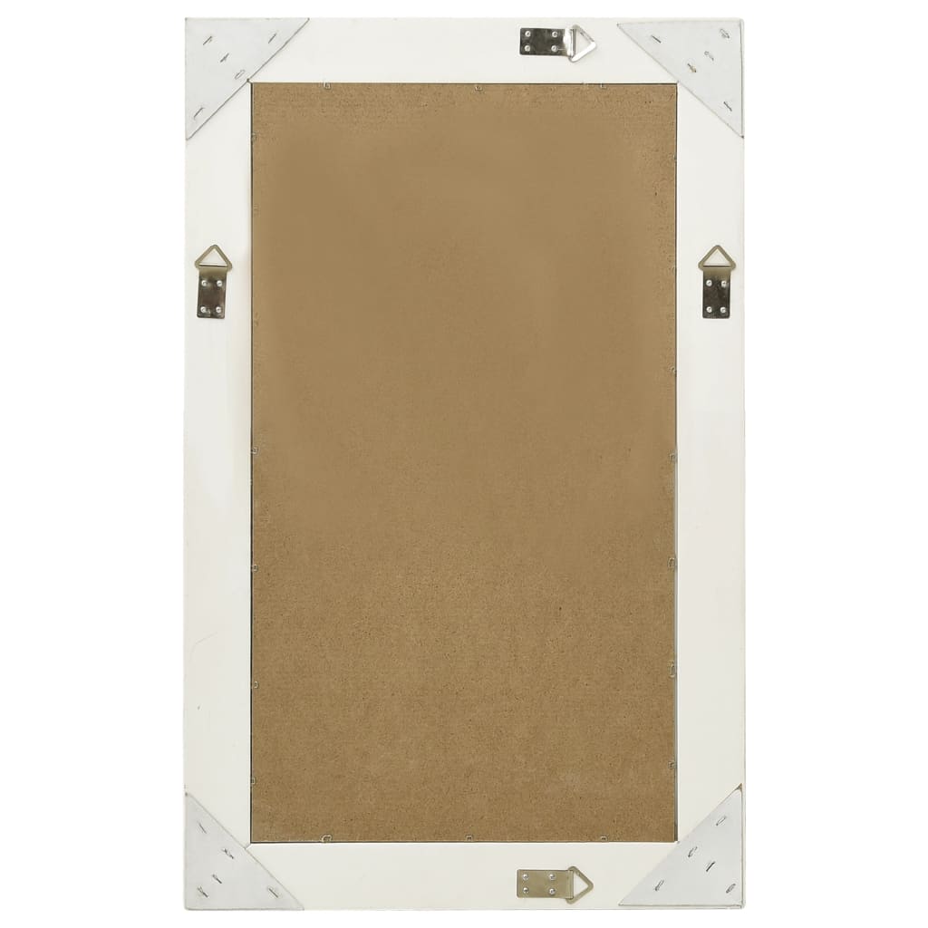 Vidaxl Wall Mirror Barroque Style 50x80 cm White