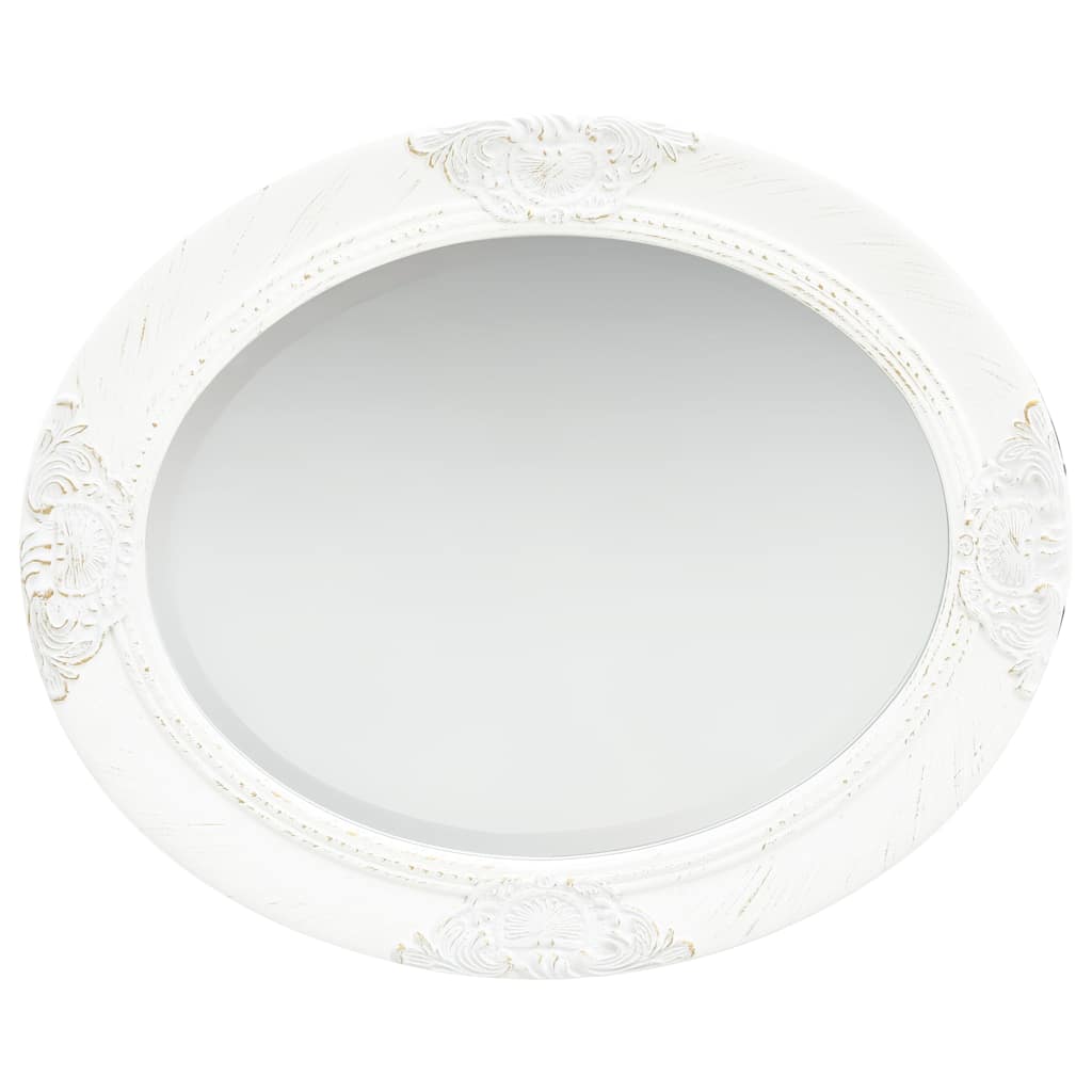 Vidaxl Wall Mirror Barroque Style 50x60 cm White