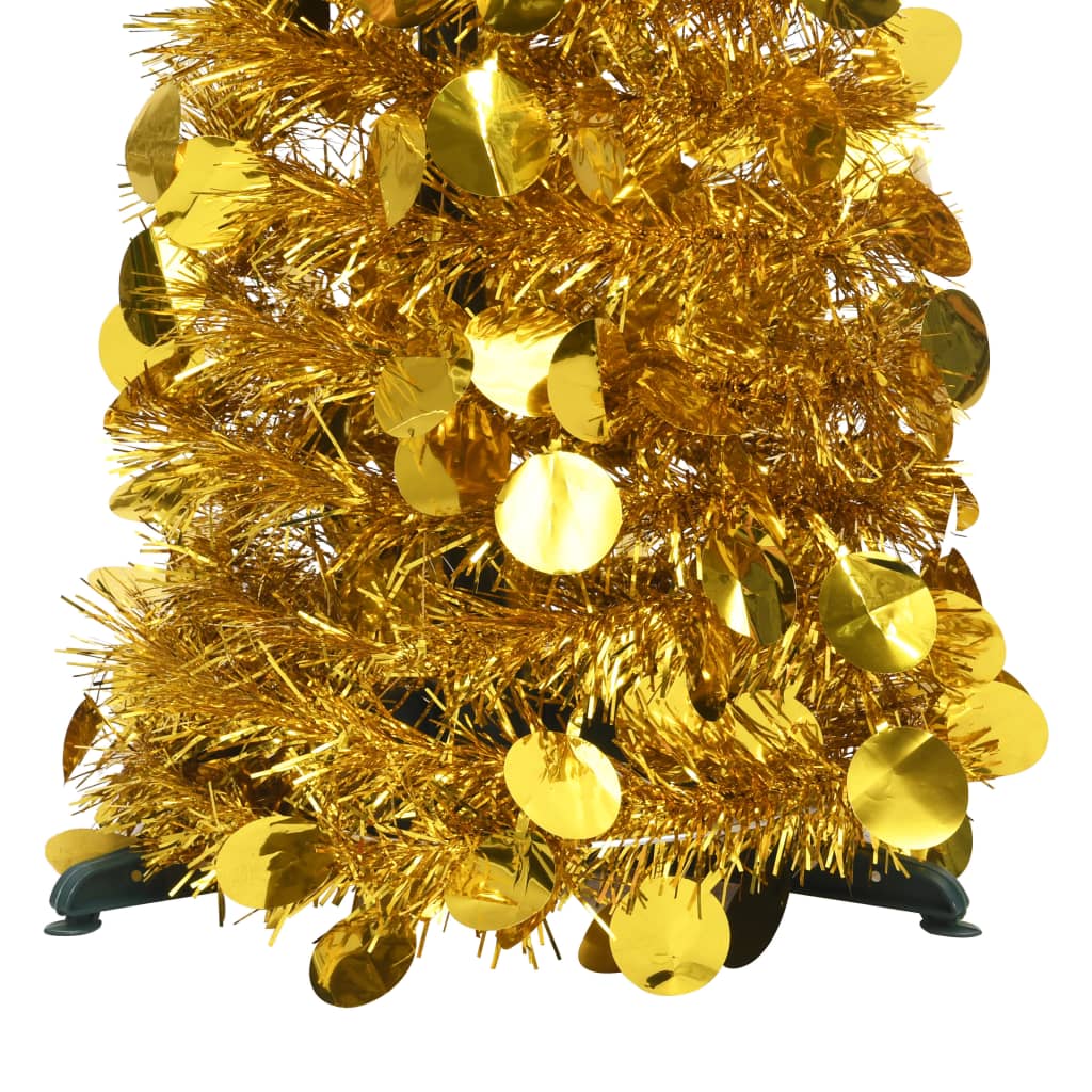 Vidaxl Kunstkerstboom Pop-Up 150 cm PET Gold Colored