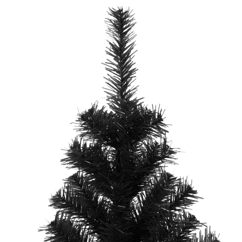 Vidaxl Kunstkerstboom con un estándar de 180 cm PVC Black
