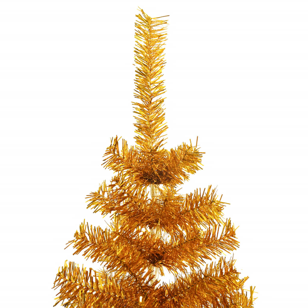 Vidaxl Kunstkerstboom con cappuccio da 180 cm standard colorato d'oro