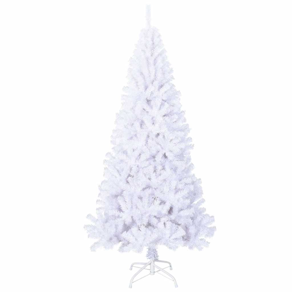 Vidaxl Kunstkerstboom con ramas gruesas de 180 cm PVC White