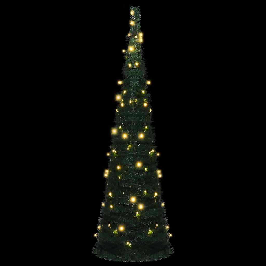 Vidaxl Kunstkerstboom con illuminazione pop-up 150 cm verde