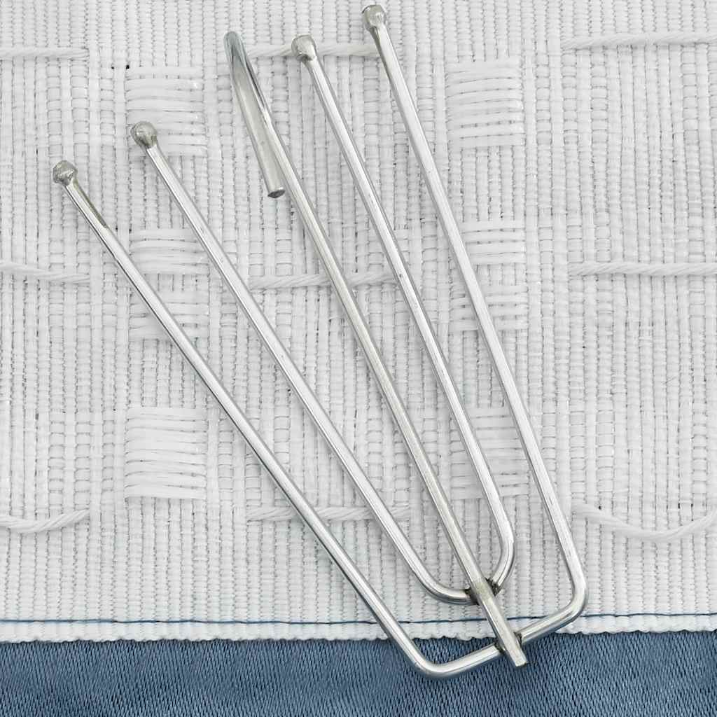 Tende vidaxl ganci blackout dall'aspetto lino 2 st 140x225 cm blu