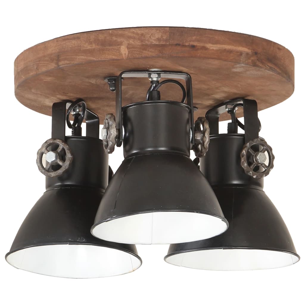 Vidaxl Lampada del soffitto industriale 25 W E27 42x27 cm nero