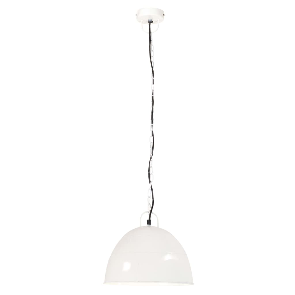 Lámpara colgante de Vidaxl Vintage industrial alrededor de 25 W E27 31 cm de blanco
