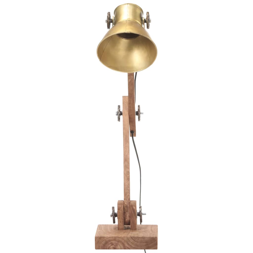 Vidaxl bureaulamp industrieel rond e27 58x18x90 cm messingkleurig