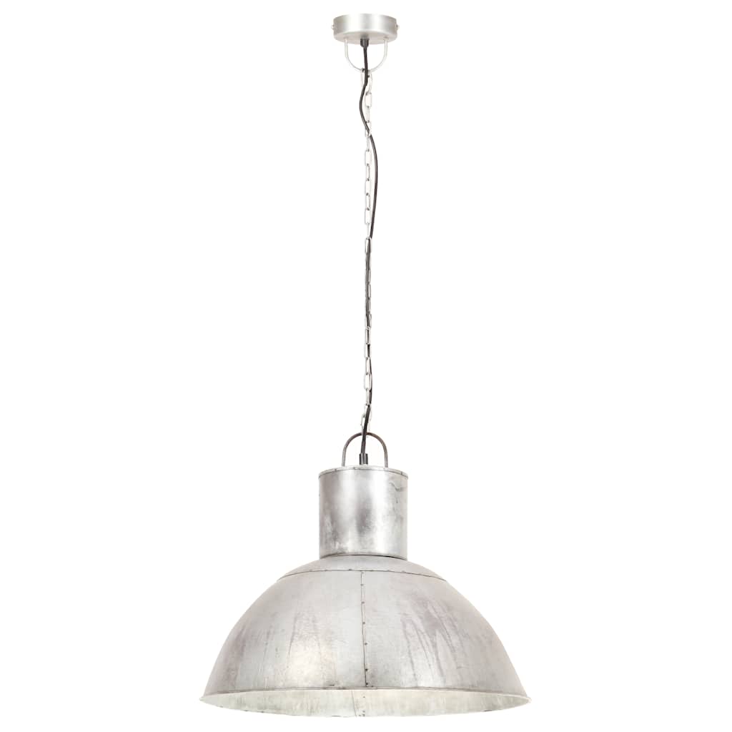 Vidaxl hanglamp rond 25 w e27 48 cm zilverkleurig