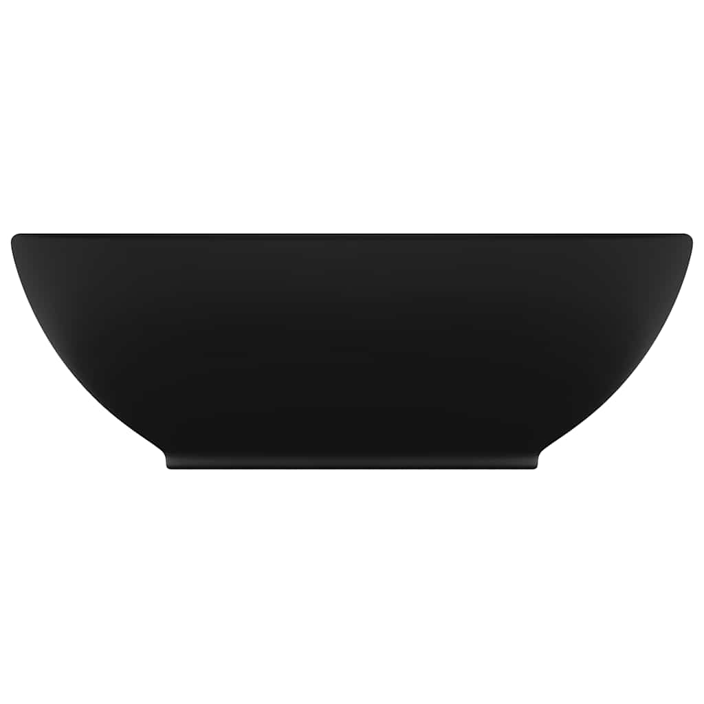 Vidaxl Washbasin Oval 40x33 cm Cerámico mate negro