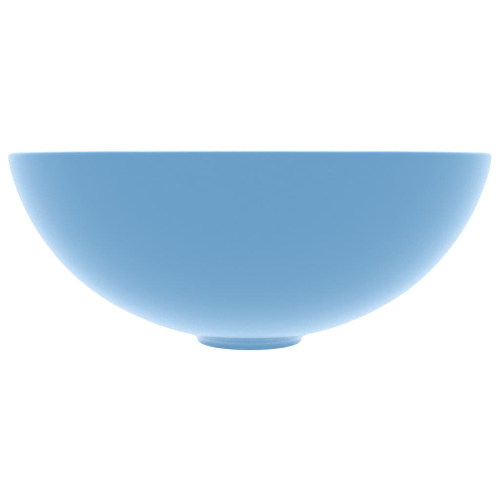 Vidaxl Washbasin Round Ceramic Ceramic Blue