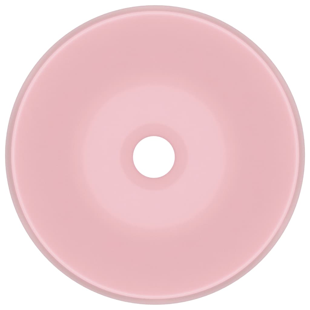 Vidaxl Washbasin Round 40x15 cm Matpown in ceramica