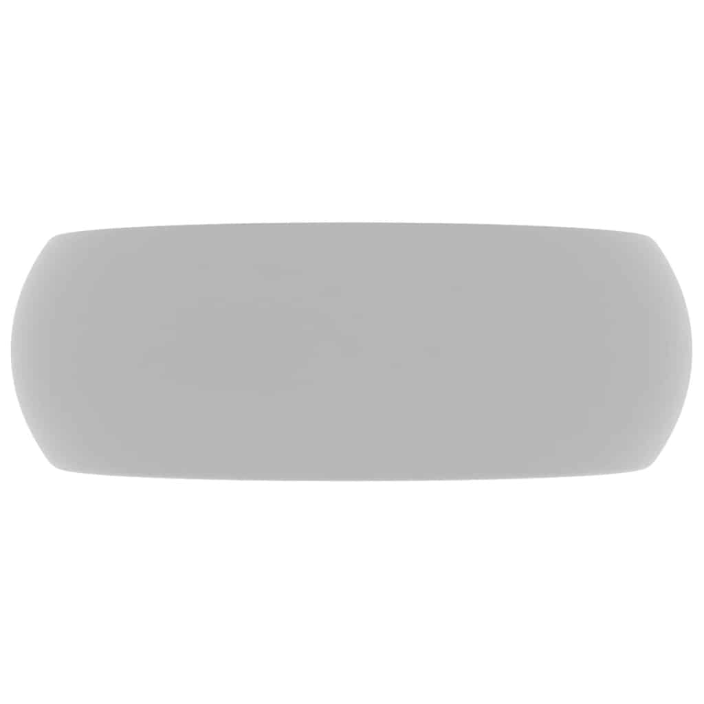 Vidaxl Washbasin Round 40x15 cm Cerámico Matt gris claro