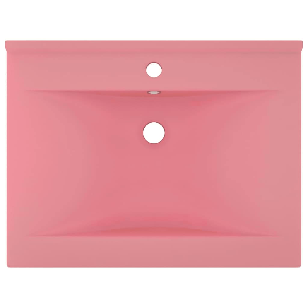 Vidaxl Washbasin con foro di rubinetto 60x46 cm suola ceramica