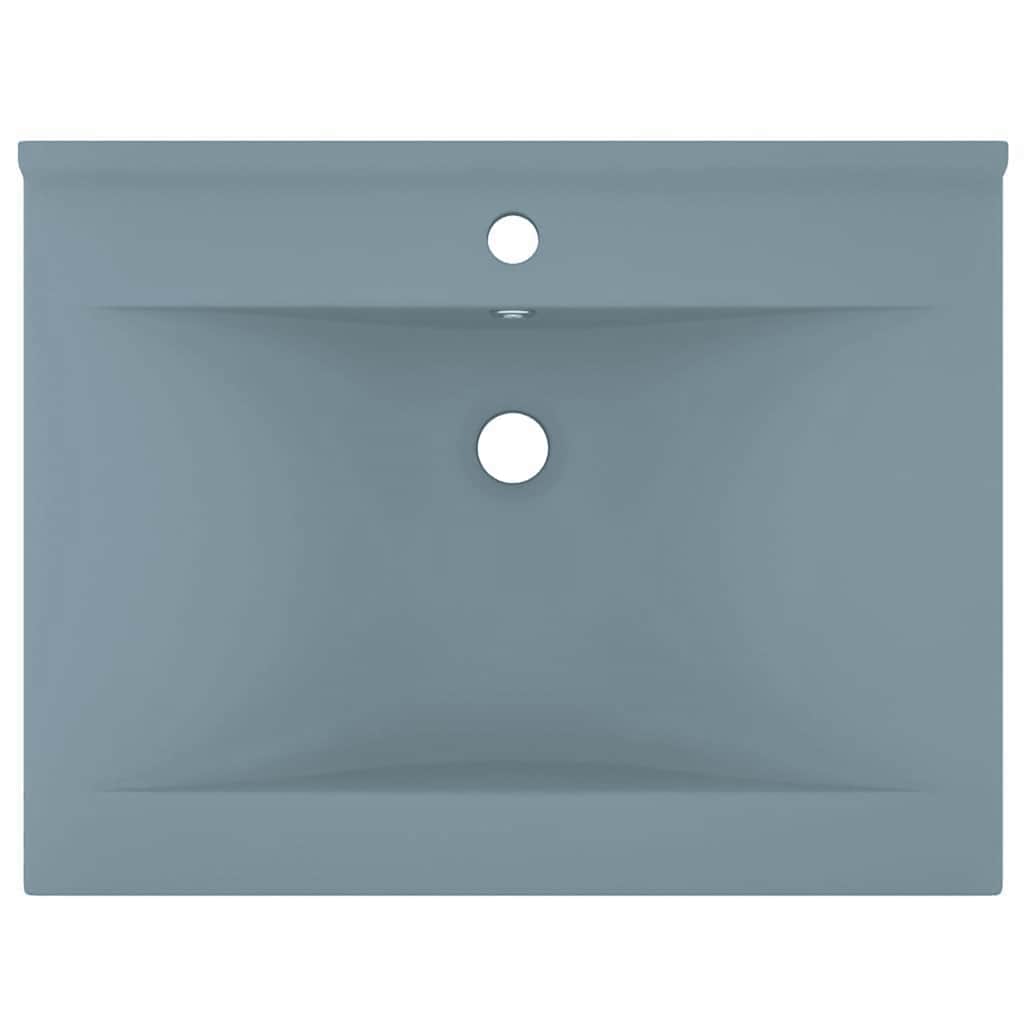 Vidaxl Washbasin con foro di rubinetto 60x46 cm in ceramica azzurra