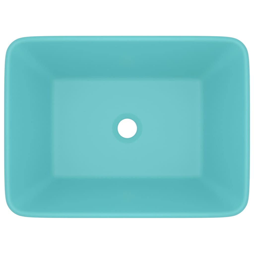 Vidaxl Washbasin 41x30x12 cm Cerámico mate verde claro