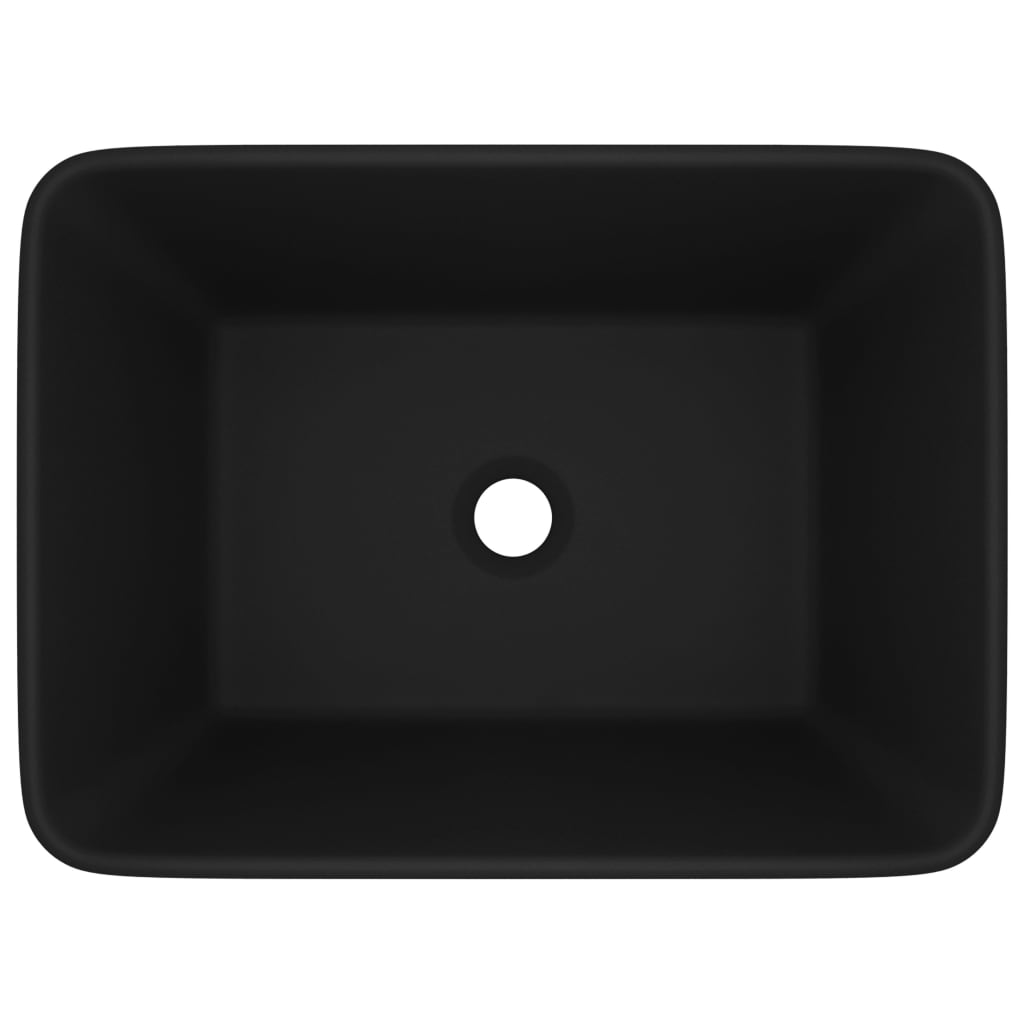 Vidaxl Washbasin 41x30x12 CM Ceramic Matte Negro