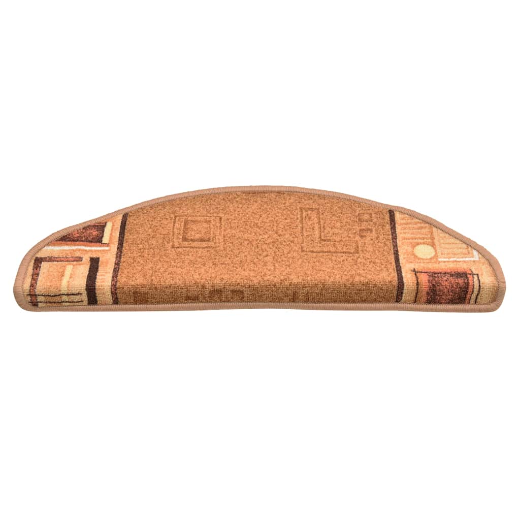 Vidaxl trapmatten zelfklevend 15 st 65x21x4 cm beige