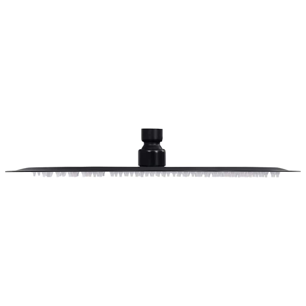 Vidaxl Rain Dochover Head round 30 cm in acciaio inossidabile nero