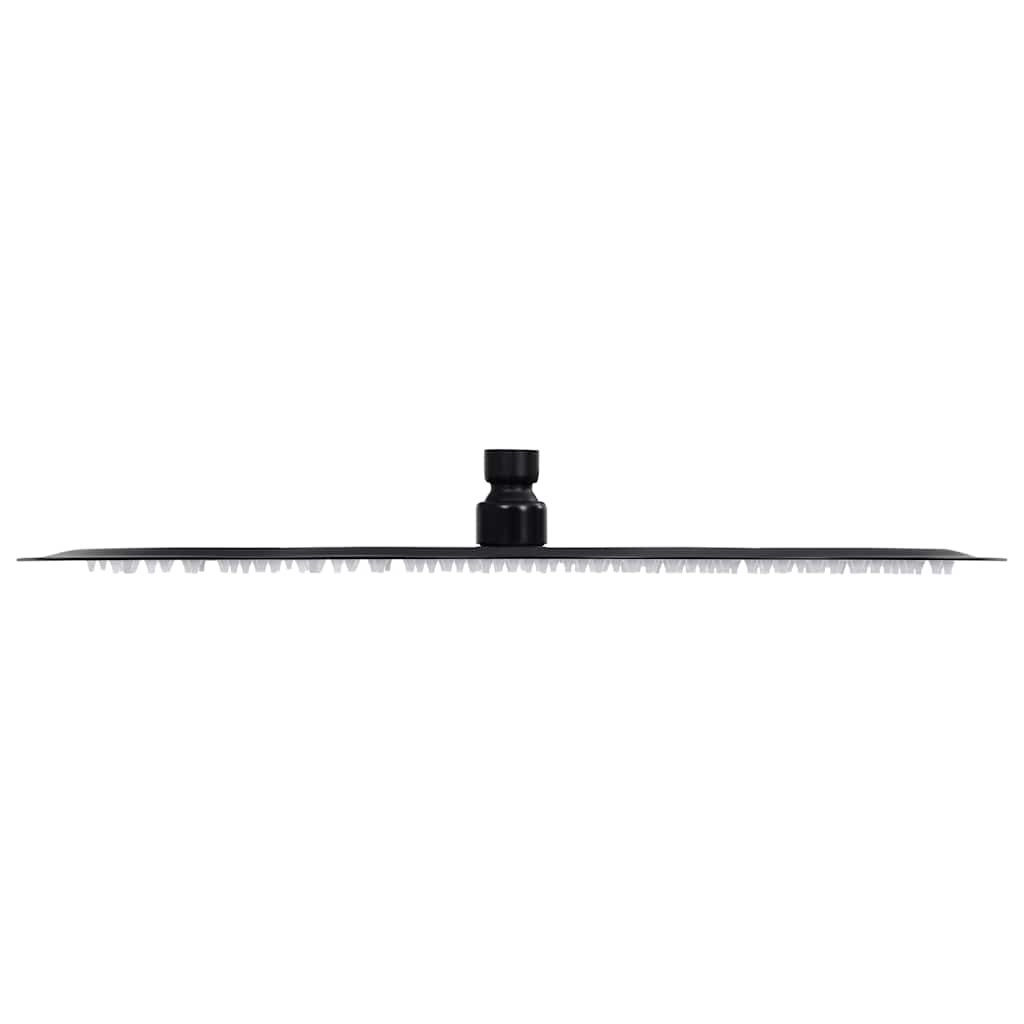 Cabezal de ducha de lluvia Vidaxl redonda de 40 cm de acero inoxidable negro