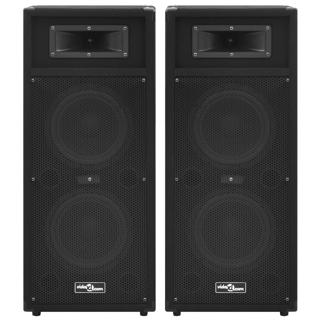 Vidaxl Hifi-Podium Speaker 2 St Passive Professional 1000 W Nero