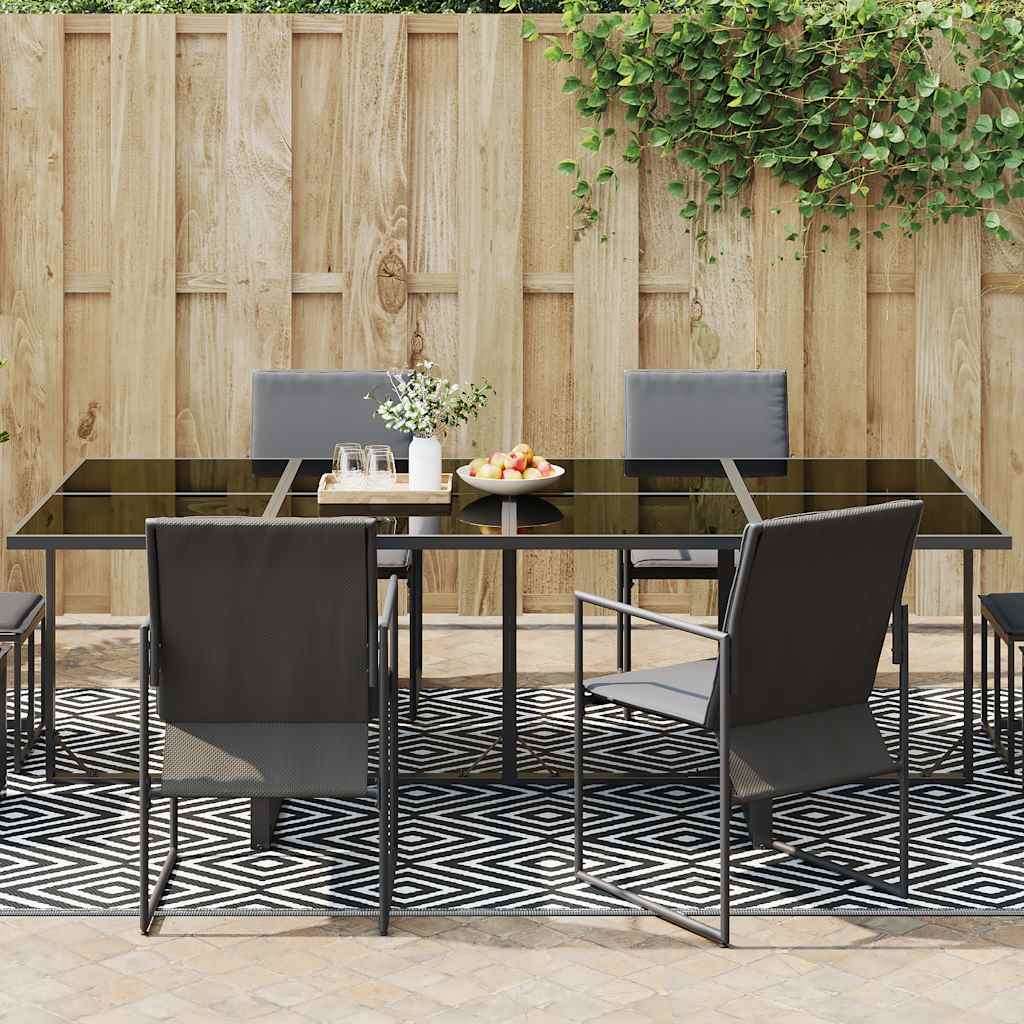 Vidaxl fuori tappeto 190x290 cm pp bianco e nero