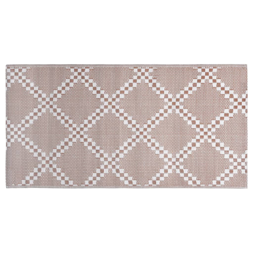 Vidaxl afuera de la alfombra 120x180 cm PP Brown