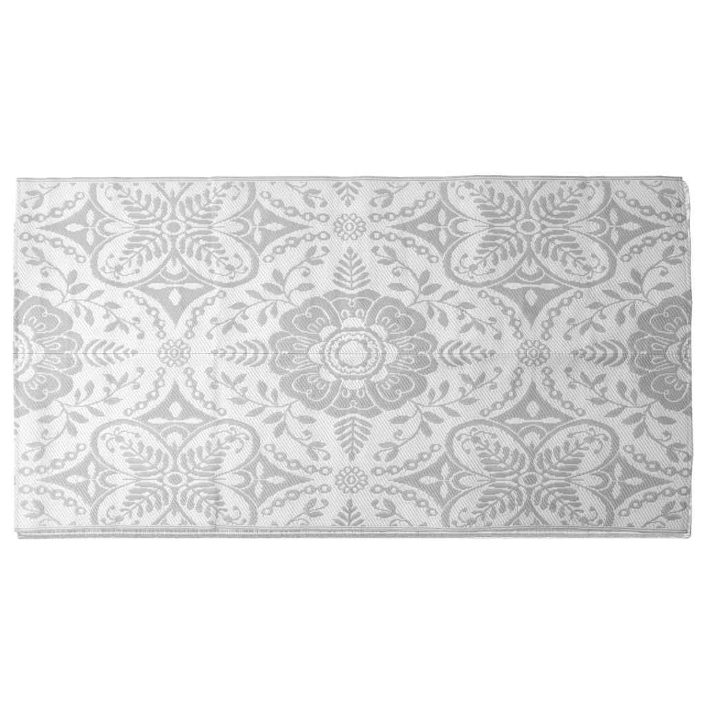 Vidaxl Outside Rug 160x230 cm pp gris claro