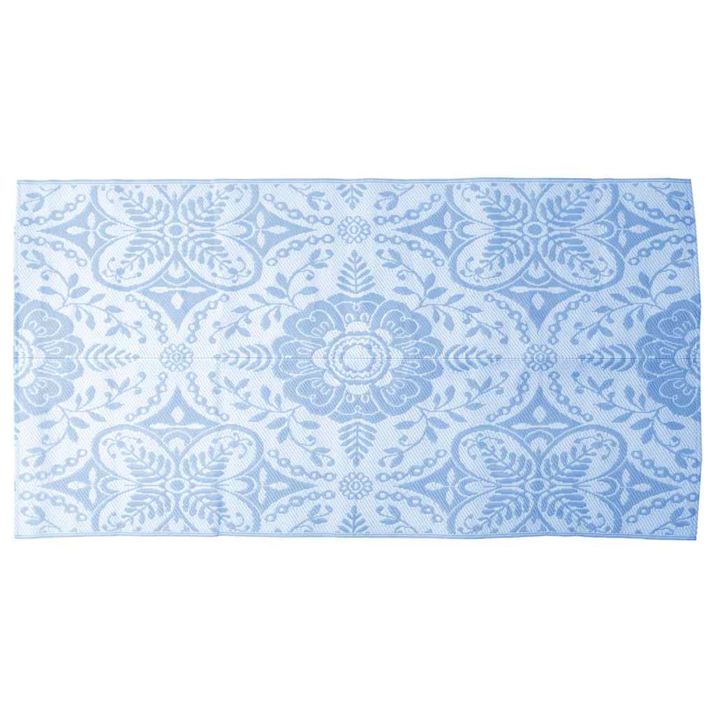 Vidaxl afuera de la alfombra 120x180 cm PP Baby Blue