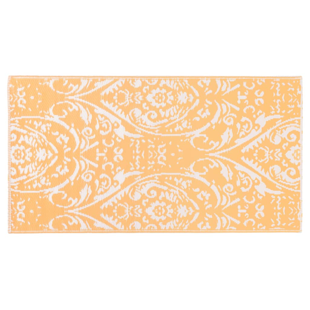 Vidaxl Tappeto esterno 120x180 cm Pp arancione e bianco