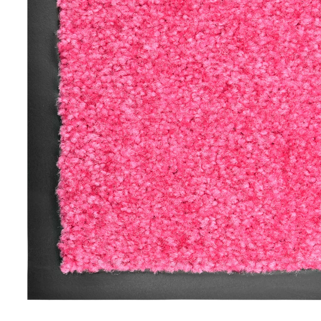 VIDAXL ROORMAT lavabile 90x120 cm rosa