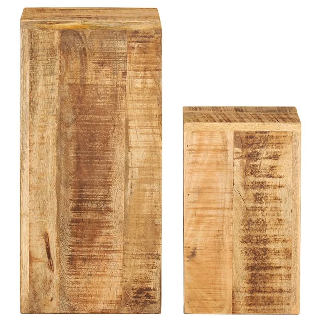 Vidaxl Plant Standards 2 PCs Solid Mango Wood
