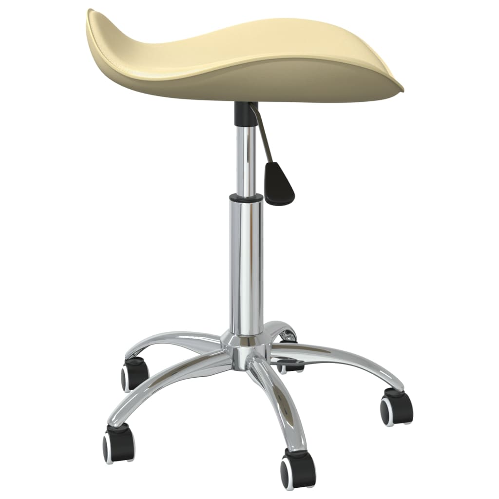 Crema de cuero artificial de Vidaxl Stool -Coloral