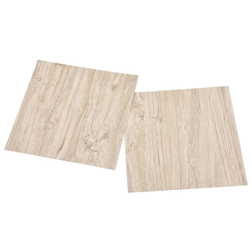 Tablas de piso Vidaxl autoadhesivo 55 st 5.11 m² PVC marrón claro