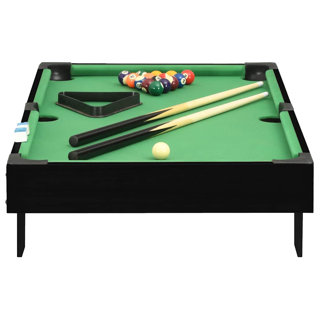 Vidaxl Minipool Tabella 3 piedi 92x52x19 cm nero e verde