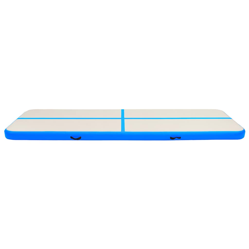 Colchoneta de gimnasia Vidaxl con bomba inflable 600x100x20 cm PVC Azul