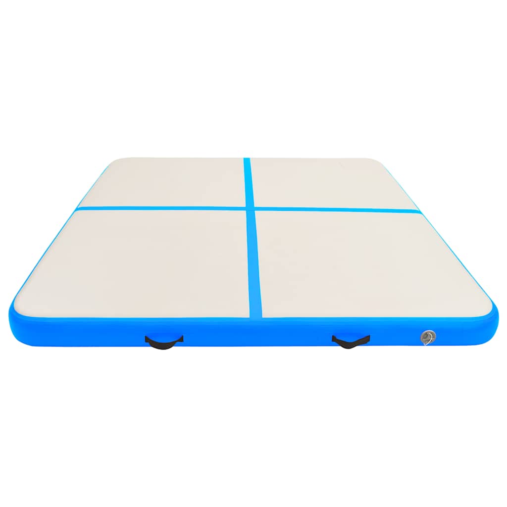 Vidaxl Gymnastics Mat con bomba inflable 200x200x10 cm PVC Azul