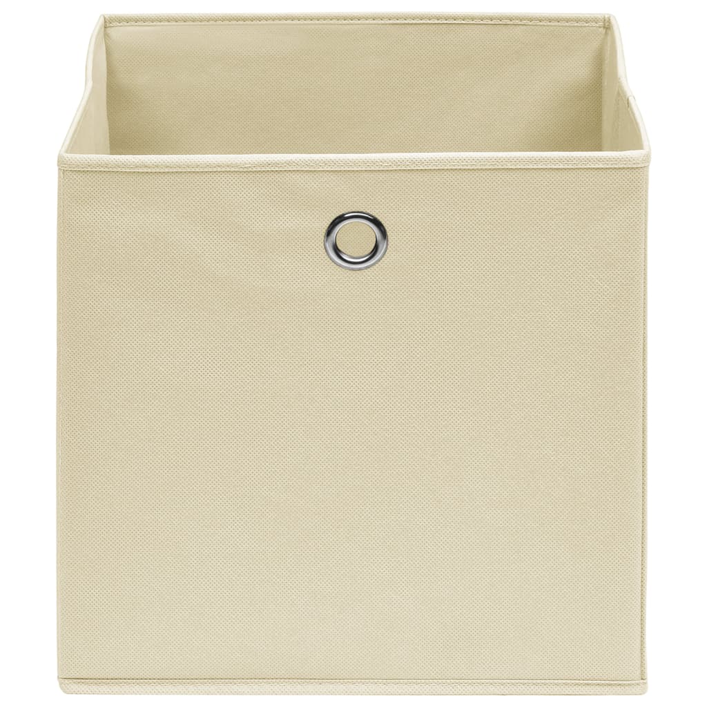 Cajas de almacenamiento de Vidaxl 10 PCS 28x28x28 cm de tela no tejida