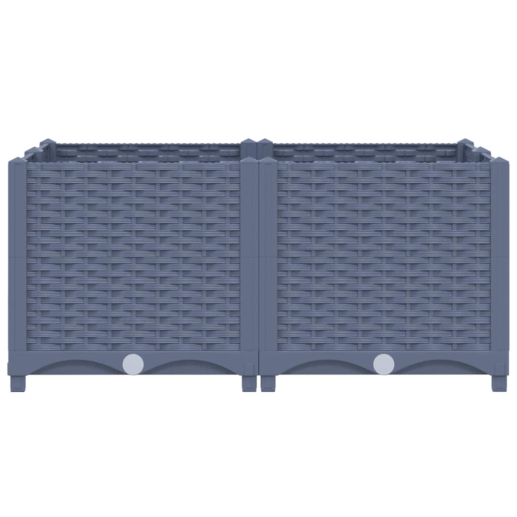 Fiotrice Vidaxl ha raccolto polipropilene 80x80x38 cm