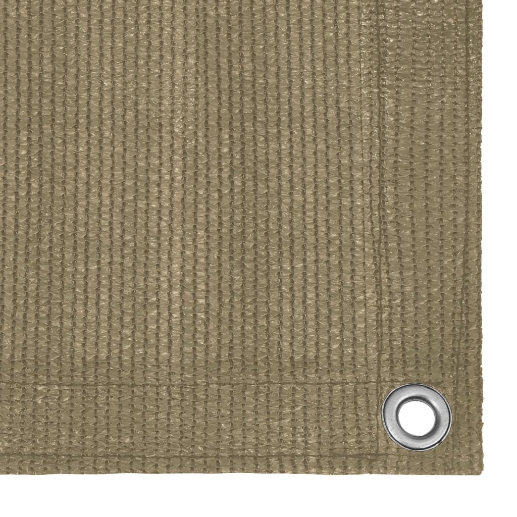 Vidaxl balkonscherm 120x500 cm hdpe taupe