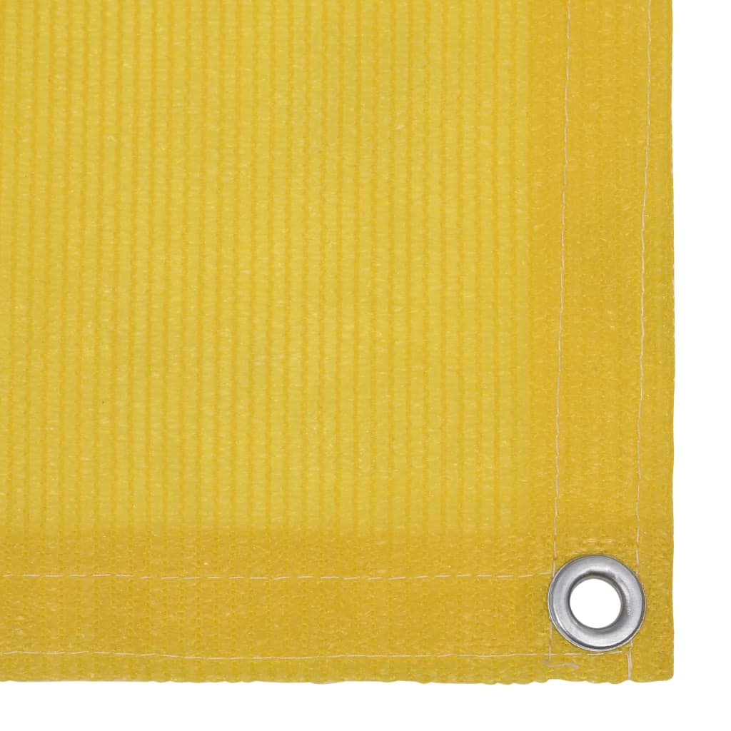 Pantalla de balcón Vidaxl 90x400 cm HDPE Amarillo